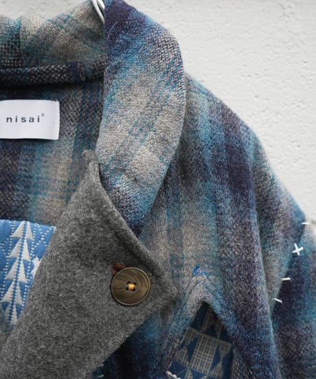 "火とVOIDの上昇気流" Updraft of Fire and VOID Wool Coat, Rebuild by vintages