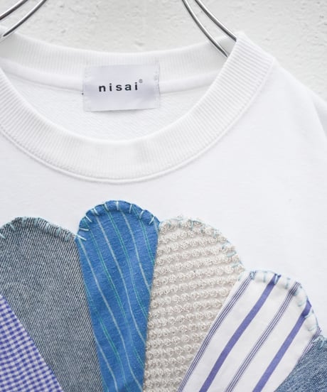 "私だけの花のトレーナー / 第五十色" my own flower sweatshirt, patchworked by vintages