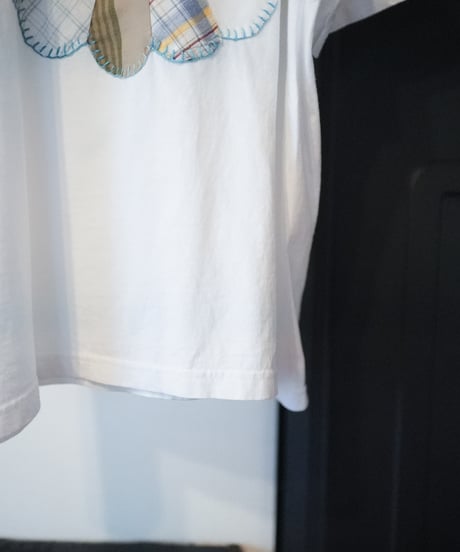"私だけの花のTシャツ / 第九十一色" my own flower sweatshirt, patchworked by vintages