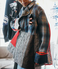 "火とVOIDの上昇気流" Updraft of Fire and VOID Wool Coat, Rebuild by vintages
