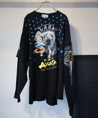 "季節外れの雪が降る" Unseasonable snow LS T-Shirt ,Rebuild by vintages