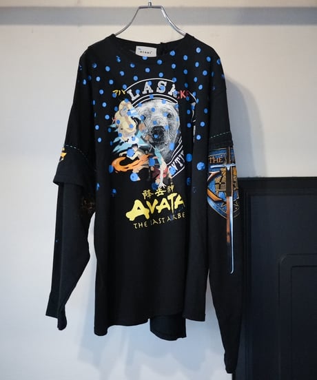 "季節外れの雪が降る" Unseasonable snow LS T-Shirt ,Rebuild by vintages