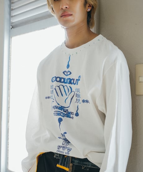 "グッドログアウトのロンT 第０色" GOODLOGOUT Long sleeve T-shirt, Rebuild by vintages