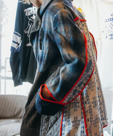 "火とVOIDの上昇気流" Updraft of Fire and VOID Wool Coat, Rebuild by vintages
