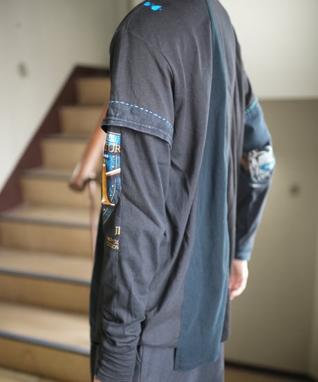 "季節外れの雪が降る" Unseasonable snow LS T-Shirt ,Rebuild by vintages