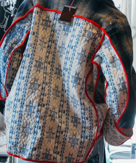 "火とVOIDの上昇気流" Updraft of Fire and VOID Wool Coat, Rebuild by vintages