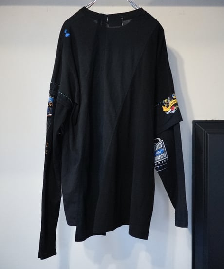 "季節外れの雪が降る" Unseasonable snow LS T-Shirt ,Rebuild by vintages