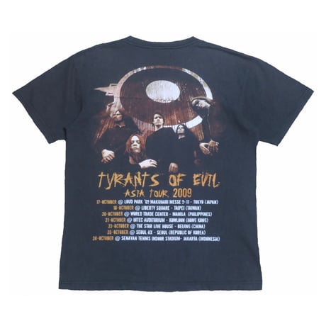 ARCH ENEMY(アーチエネミー) ASIA TOUR 2009 Tシャツ バンドT ツアーT ヘヴィメタル 古着