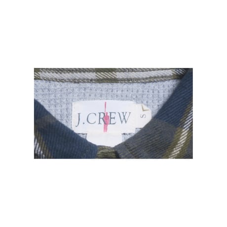 90s J.CREW(ジェイクルー) ネルシャツ 裏サーマル フランネル オールド 古着
