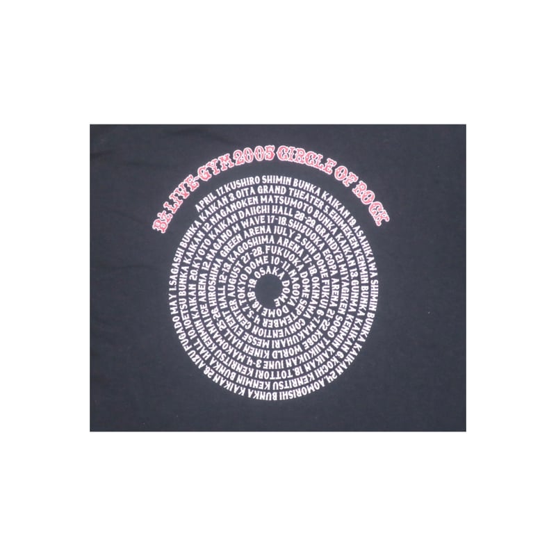B'z(ビーズ) LIVE-GYM 2005 CIRCLE OF ROCK Tシャツ バンドt