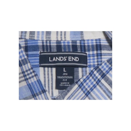 LANDS END(ランズエンド) チェック柄シャツ ボタンダウン チェックシャツ プレッピー 古着