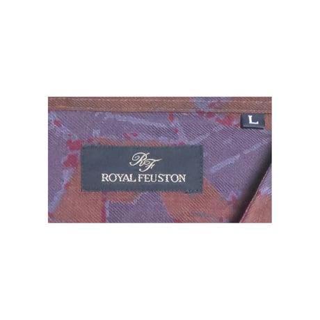 ROYAL FEUSTON(ロイヤルヒューストン) パターンシャツ 総柄 幾何学 アートシャツ 古着