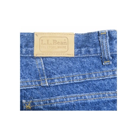 80s〜90s L.L.Bean(エルエルビーン) ワンタックデニムパンツ アメリカ製 デニム 古着
