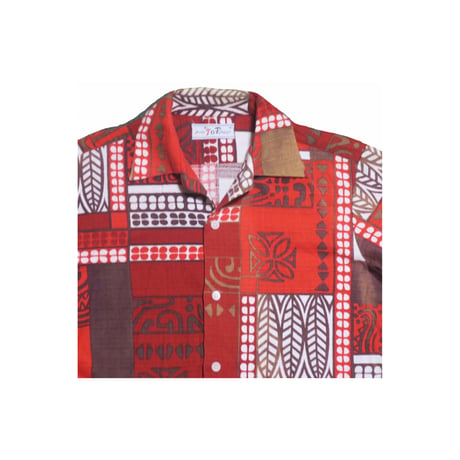 70s〜80s アロハシャツ ハワイアン パターンシャツ サイケデリック  古着