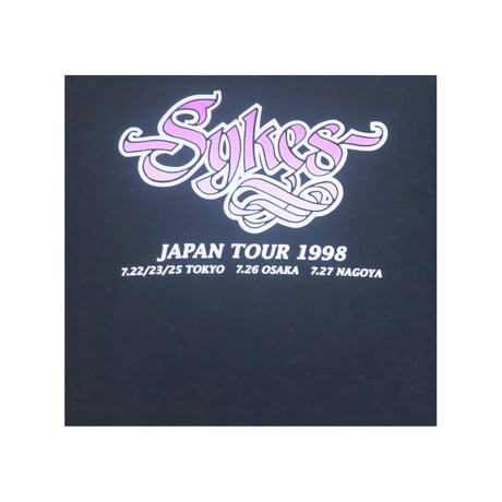 JOHN SYKES(ジョンサイクス) JAPAN TOUR 1998 Tシャツ ツアーT whitesnake thinlizzy バンドT 古着