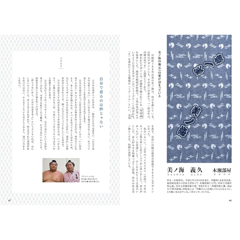 相撲浴衣反物見本帖 / 佐々木一郎 | ホホホ座浄土寺店