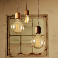【現品商品】ダークオーク材のシンプルなソケット