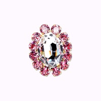 Oversized Bijoux Ring -ROSE-