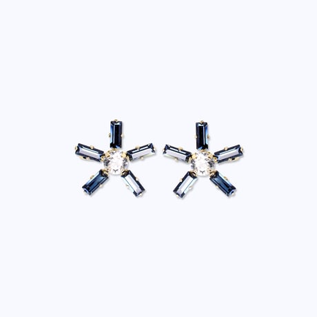 Comet Side Earrings -MIDNIGHT-