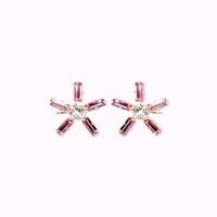 Comet Side Earrings -LIGHT ROSE-