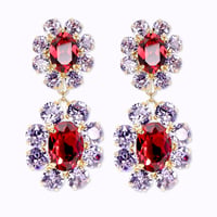 Classic Earrings -SCARLET-