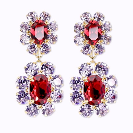 Classic Earrings -SCARLET-