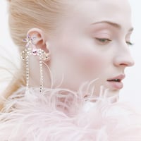 Comet Side Earrings -WISTERIA-