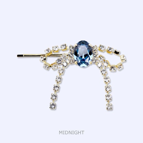 Candy Bow Hair-pin -MIDNIGHT-