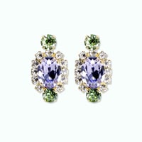 Oval Bijoux Earrings -LAVENDER-