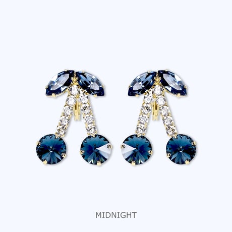 Candy Cherry Earrings -MIDNIGHT-