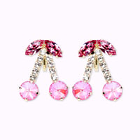 Candy Cherry Earrings -DOLL PINK-