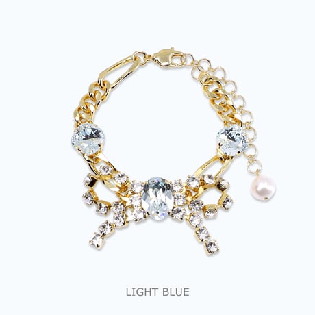 Bow Bracelet -LIGHT BLUE-