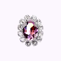 【LIMITED】Oversized Bijoux Ring -LILAC VEIL-