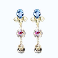 Mini Drop Earrings -AQUA-