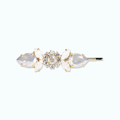 Classic Bijoux Hair-pin -METALLIC WHITE-