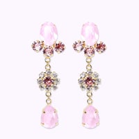 Mini Drop Earrings -BABY PINK-
