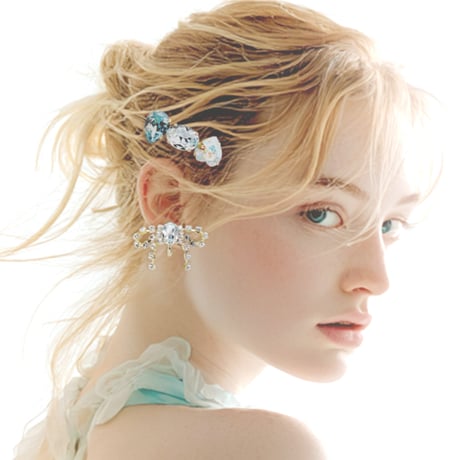 Bow Earrings -LIGHT BLUE-