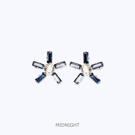 Comet Side Earrings -MIDNIGHT-