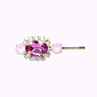 Oval Bijoux Hair-pin -DARK ROSE-