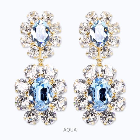 Classic Earrings -AQUA-