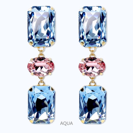 Simone Earrings -AQUA-