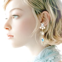 Mini Drop Earrings -LIGHT BLUE-