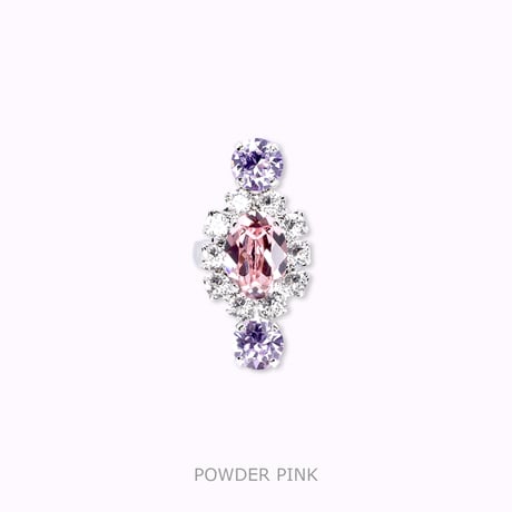 Mini Oval Bijoux Ring -POWDER PINK-
