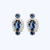 Oval Bijoux Earrings -MIDNIGHT-