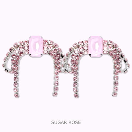 Oversized Bow Earrings -SUGAR ROSE-