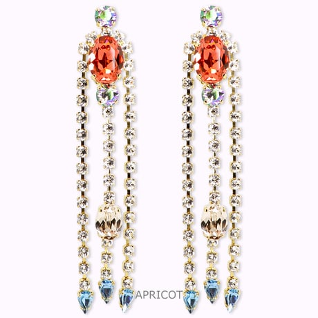 Tears Earrings -APRICOT-