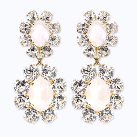 Classic Earrings -MILKY WHITE-