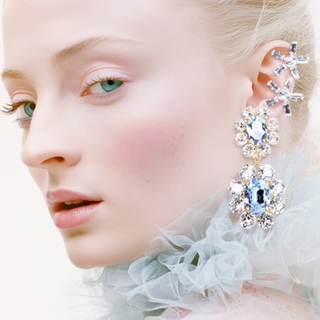Classic Earrings -AQUA-