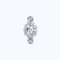 Mini Oval Bijoux Ring -ICY BLUE-