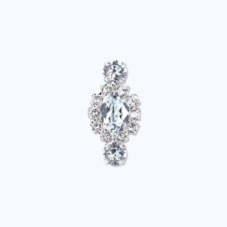 Mini Oval Bijoux Ring -ICY BLUE-